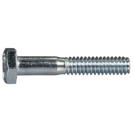 Midwest Fastener Grade 5, 1/4"-20 Hex Head Cap Screw, Zinc Plated Steel, 1-1/2 in L, 100 PK 00256
